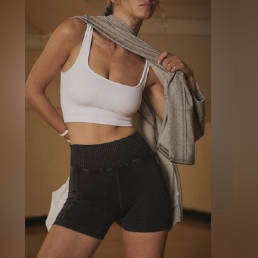 Black Free People Movement Good Karma Tennis Shorts Black Size Medium/Large